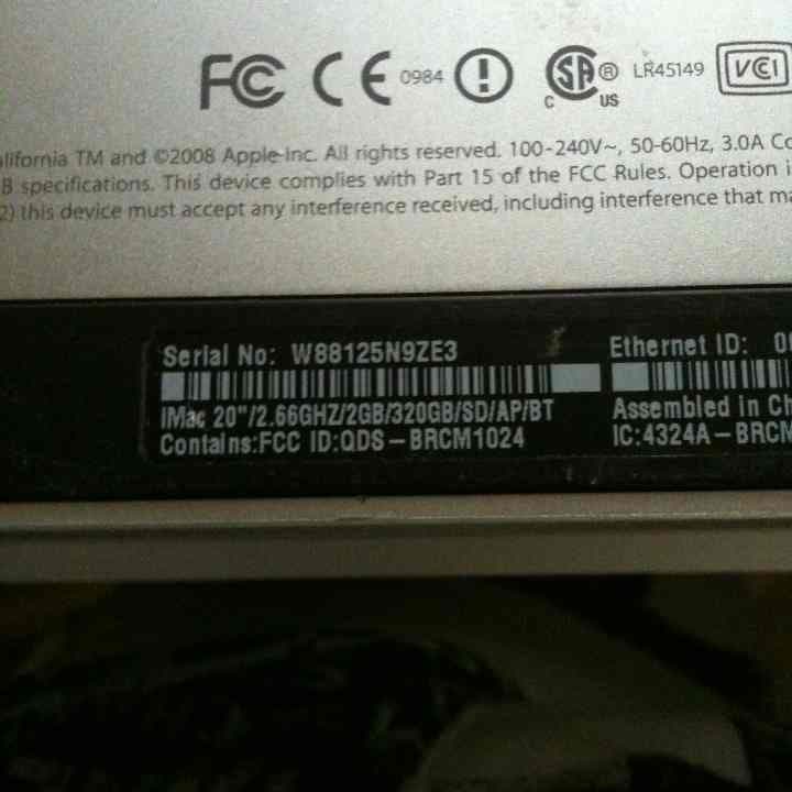 送料込み iMac ジャンク r1