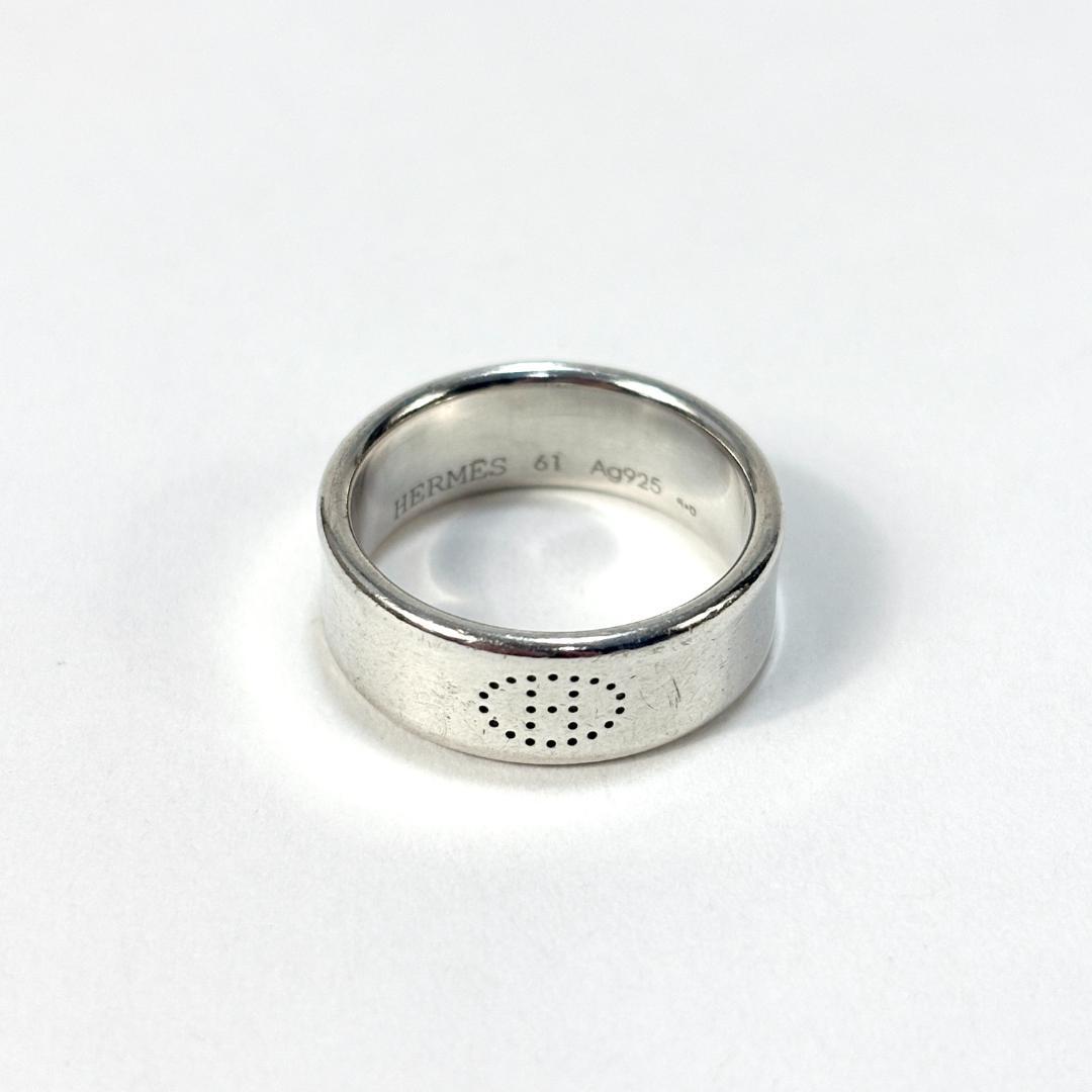 希少 美品 ヴィンテージ HERMES エクリプス リュバン リング 20.5号