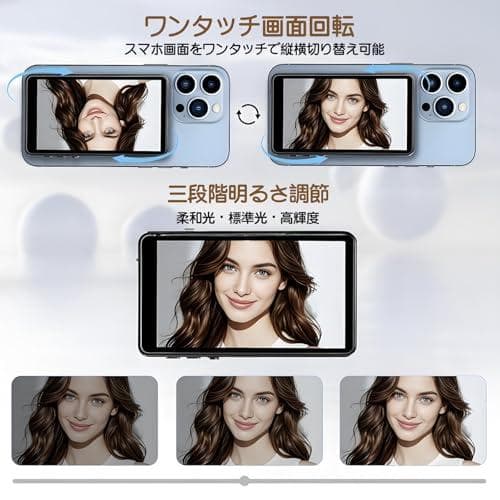 Selorr 自撮り モニター 4インチ超薄型Vlogモニター 4K/60FPm