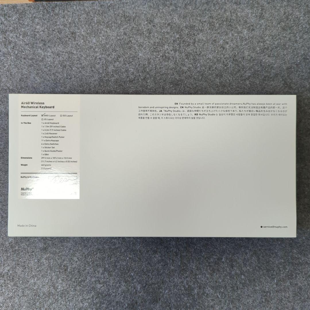 キーボード Nuphy Air60 v2 (Cowberry Switch)