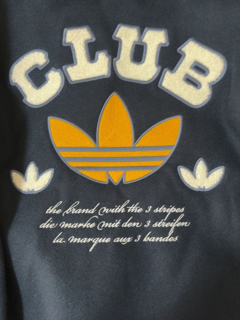 美品　adidasoriginals アウター　スタジャン　紺色　Lサイズ