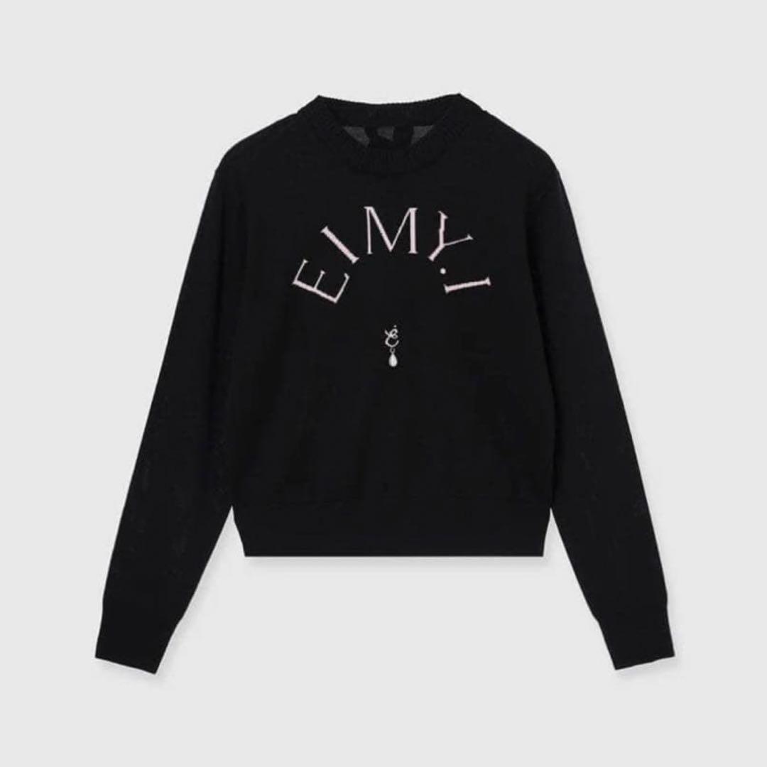 EIMY ISTOIRE EIMYニットプルオーバー ブラック