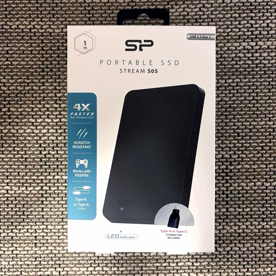 Silicon Power ポータブルSSD Stream S05 (1TB)