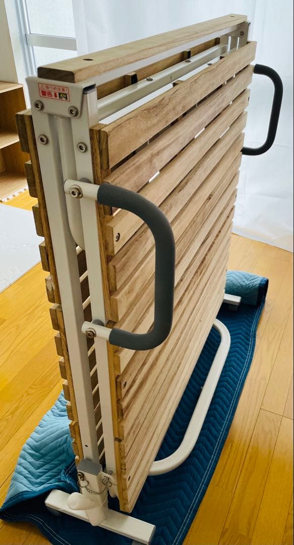 折りたたみ木製すのこベッド シングル