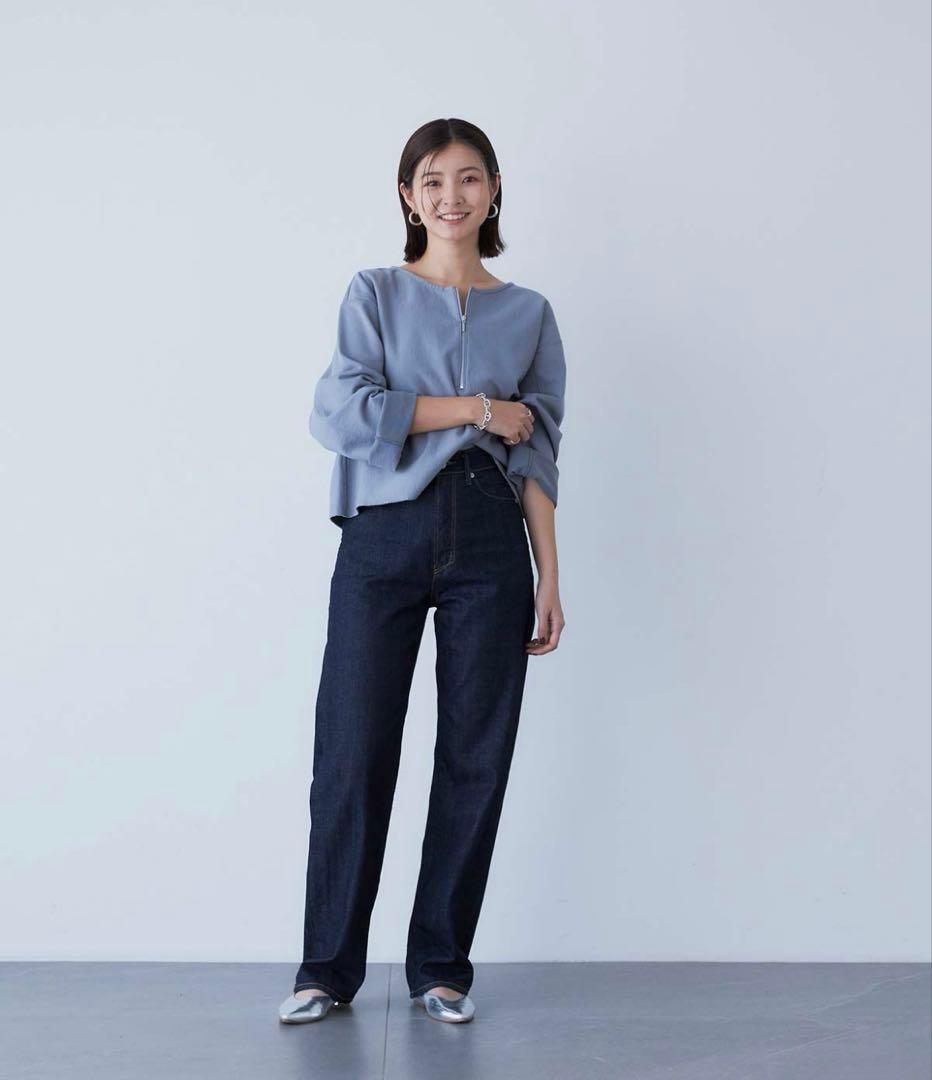 yanuk ボーイズストレートLEA ワンウォッシュインディゴ【23インチ】