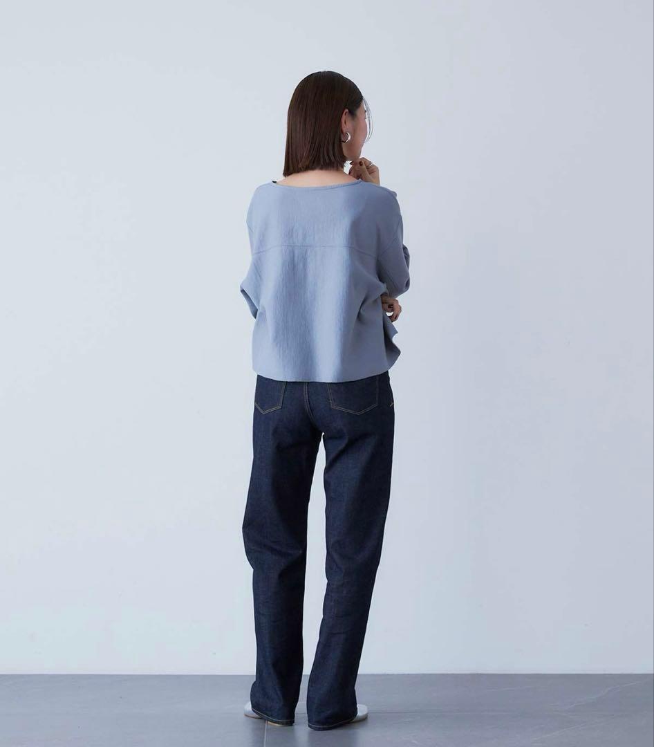 yanuk ボーイズストレートLEA ワンウォッシュインディゴ【23インチ】