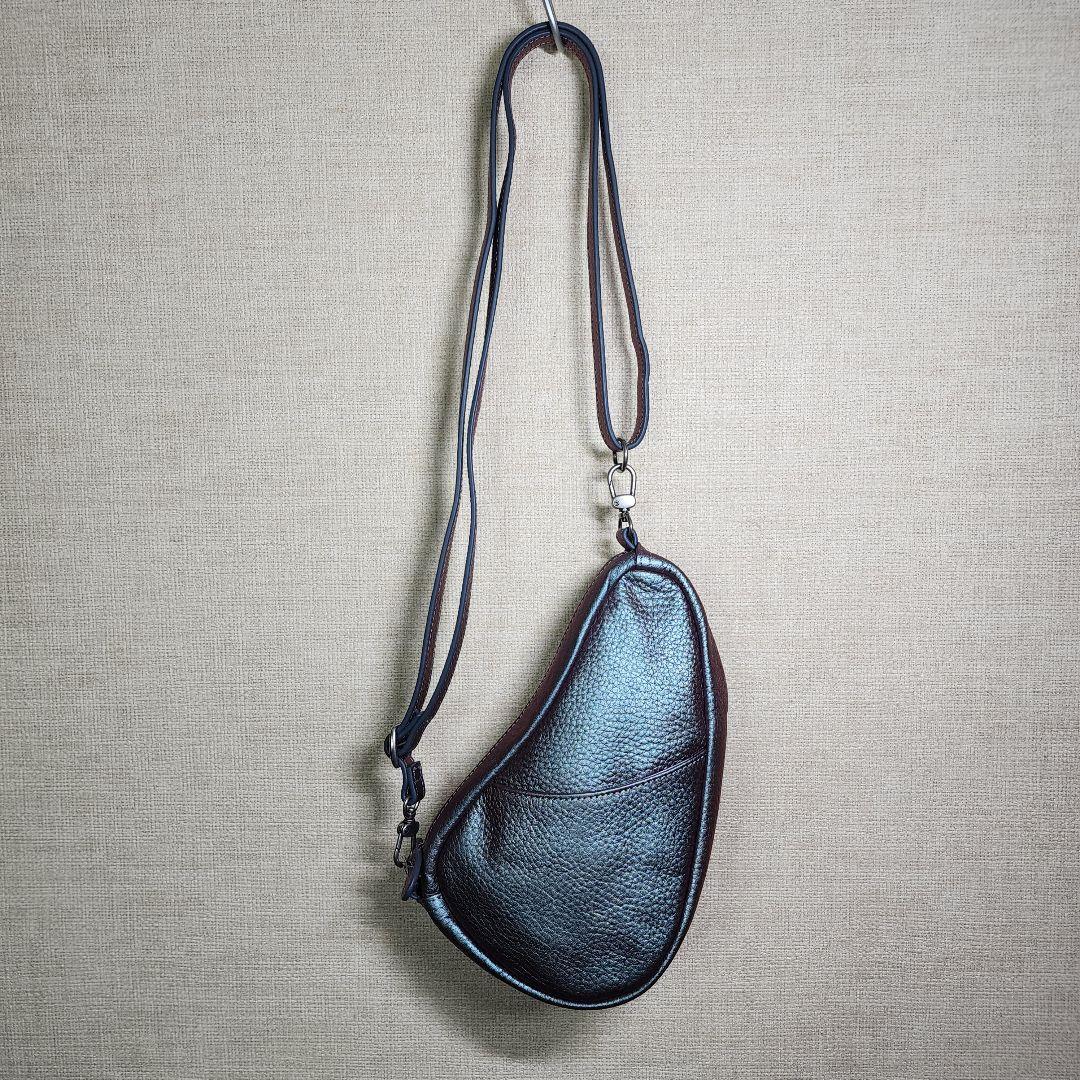 【美品】HEALTHY BACK BAG レザー バッグレット メタリック