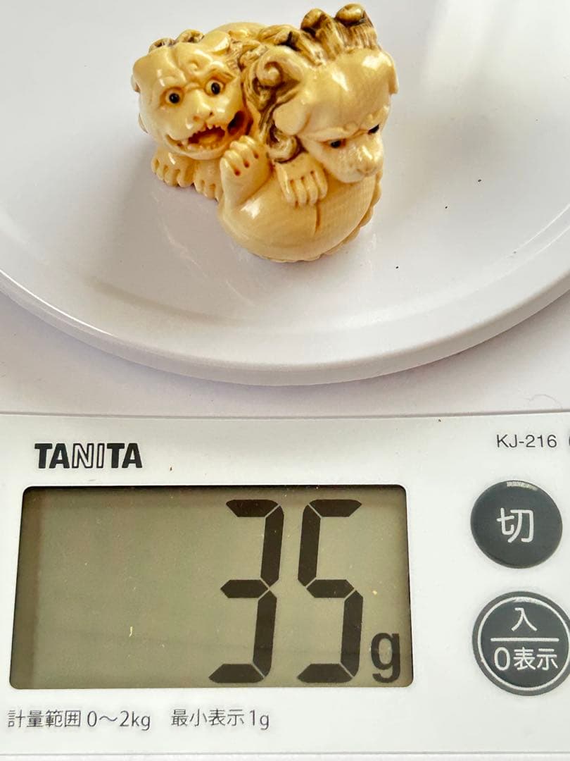 ✨【根付け】　狛犬　骨董　時代物 　⭐️古美術