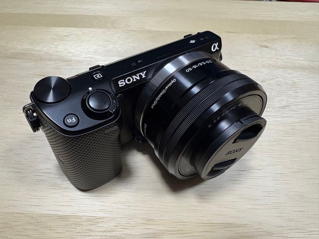 SONY NEX-5T ミラーレス一眼 16-50mm 専用ストロボ付