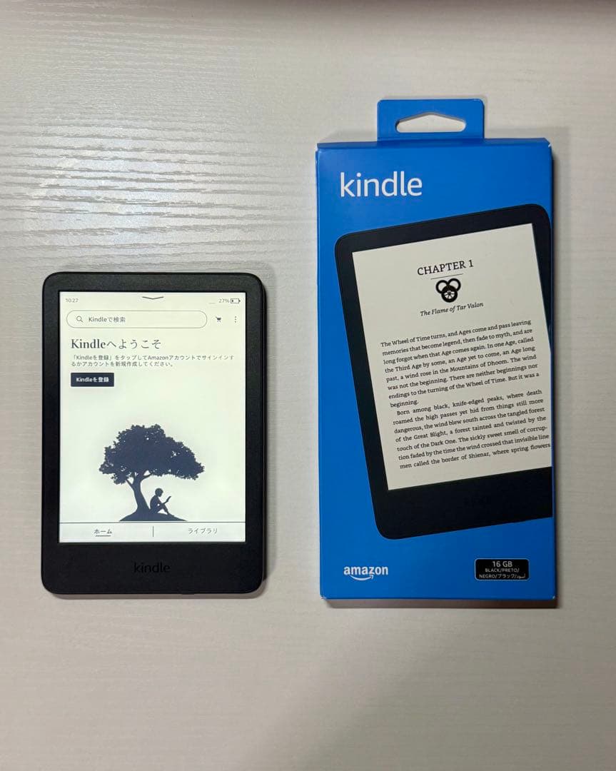 Kindle（6インチ／第11世代／16GB／広告なし／保護フィルム付き）