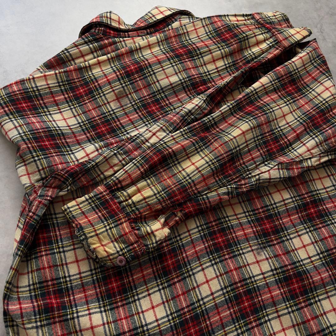 40s PENDLETON チェック ウール シャツ ヴィンテージ ペンドルトン