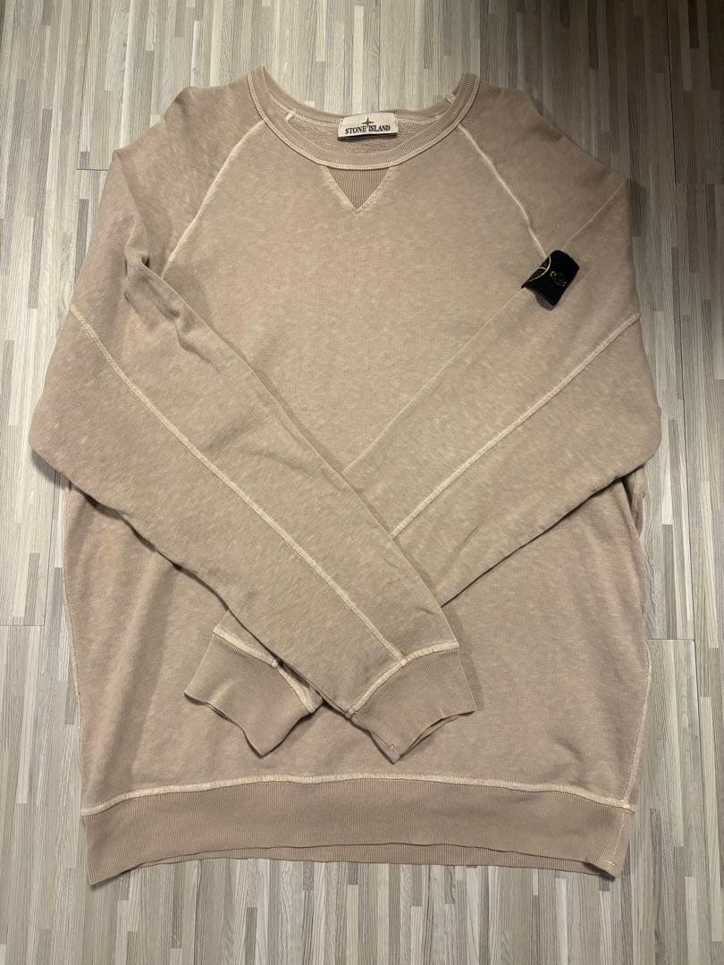 美品【STONE 】ストーンアイランド　スウェット　ベージュXL