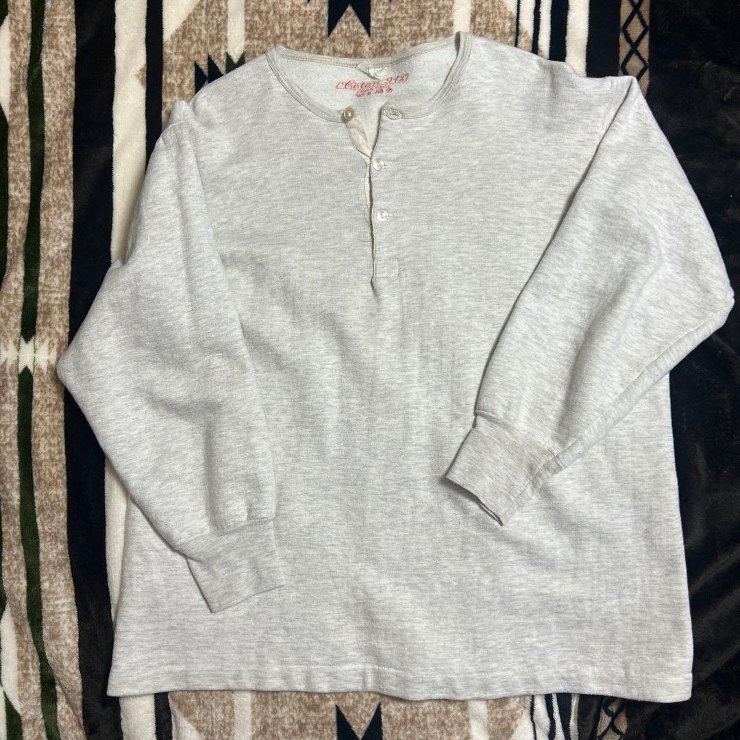 60s フランス　ヘンリーネックカットソー