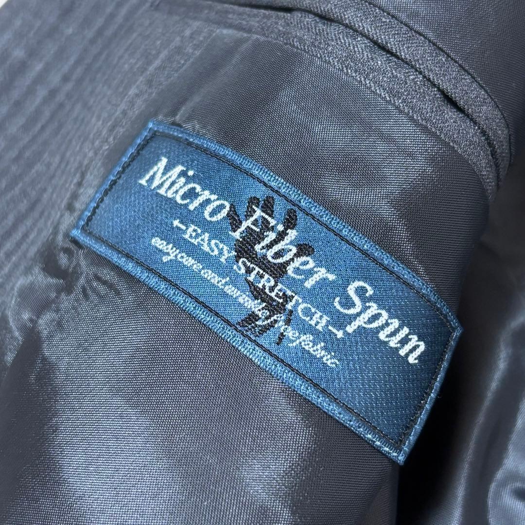 新品✨️スーツカンパニー　セットアップ　ストライプグレー　Lサイズ ウォッシャブル