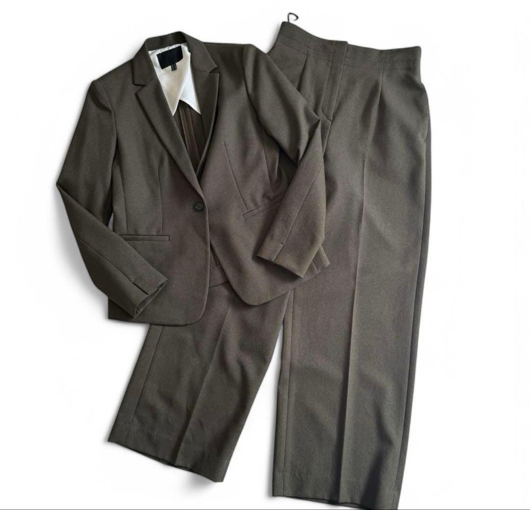 美品　ICB　Warm ette　スーツセットアップ　カーキ　L