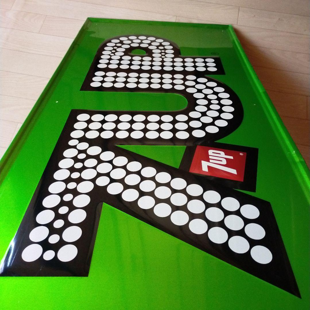 希少　7UP セブンアップ　ブリキ看板　USA製　ディスプレイ　ビンテージ　レア