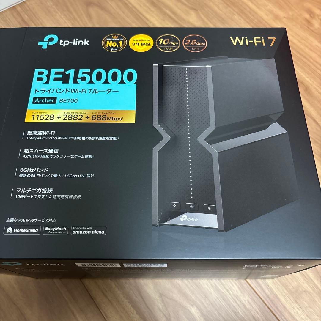 TP-Link WiFi ルーターArcher BE700