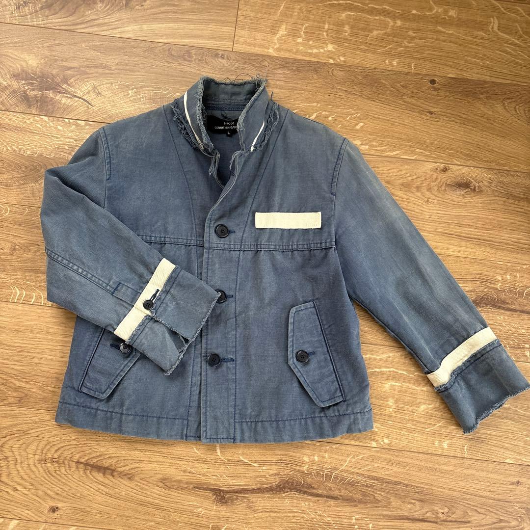 トリコムデギャルソン　ミリタリージャケット カーキ　Lサイズ　ビンテージ