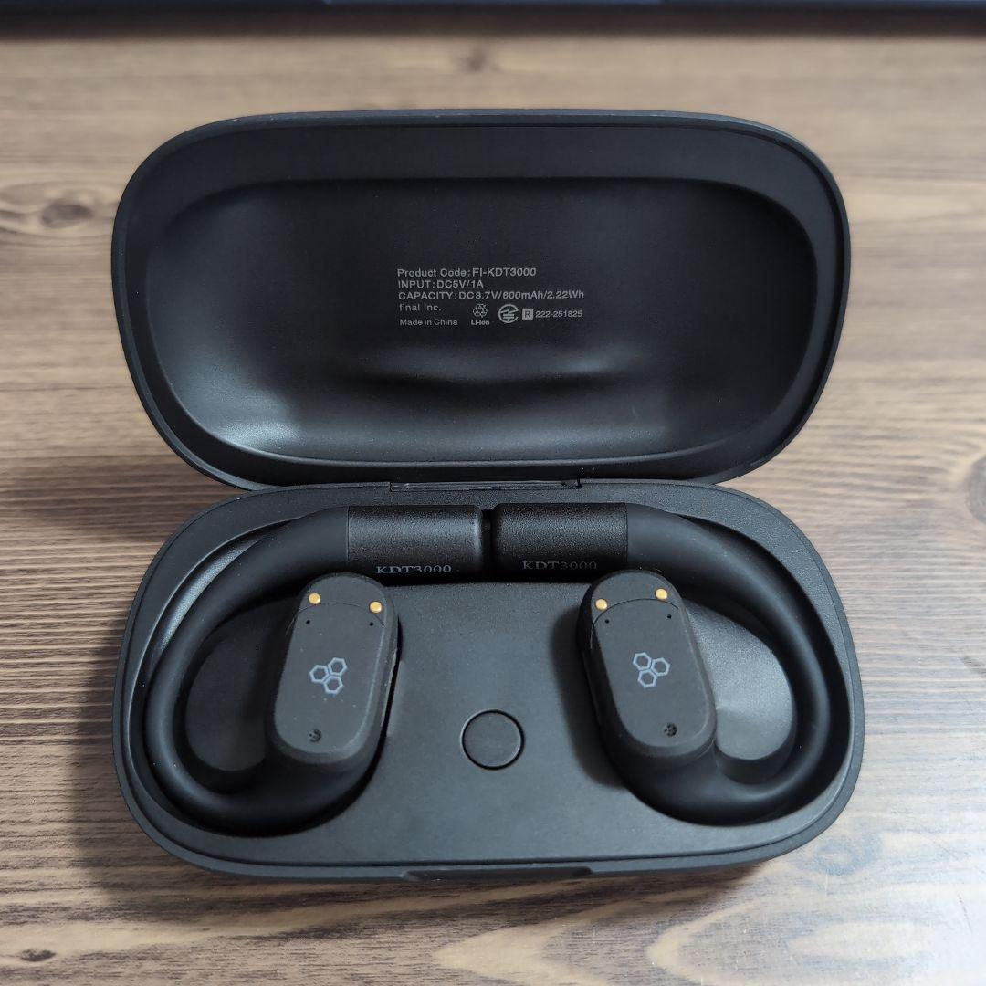 final ワイヤレスイヤフォン KDT3000 ブラック