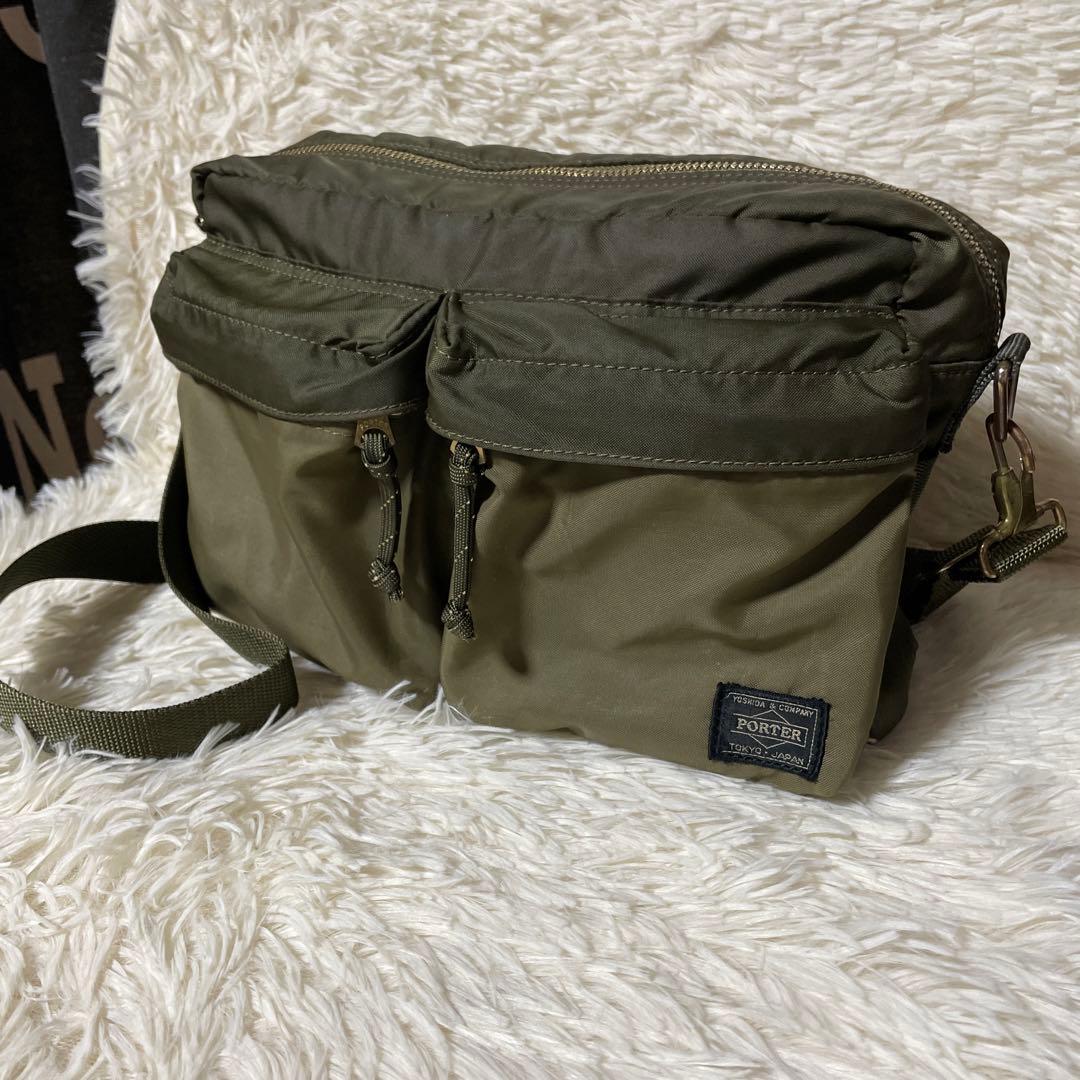PORTER ポーター フォース ショルダーバッグ（S） オリーブドラブ 日本製