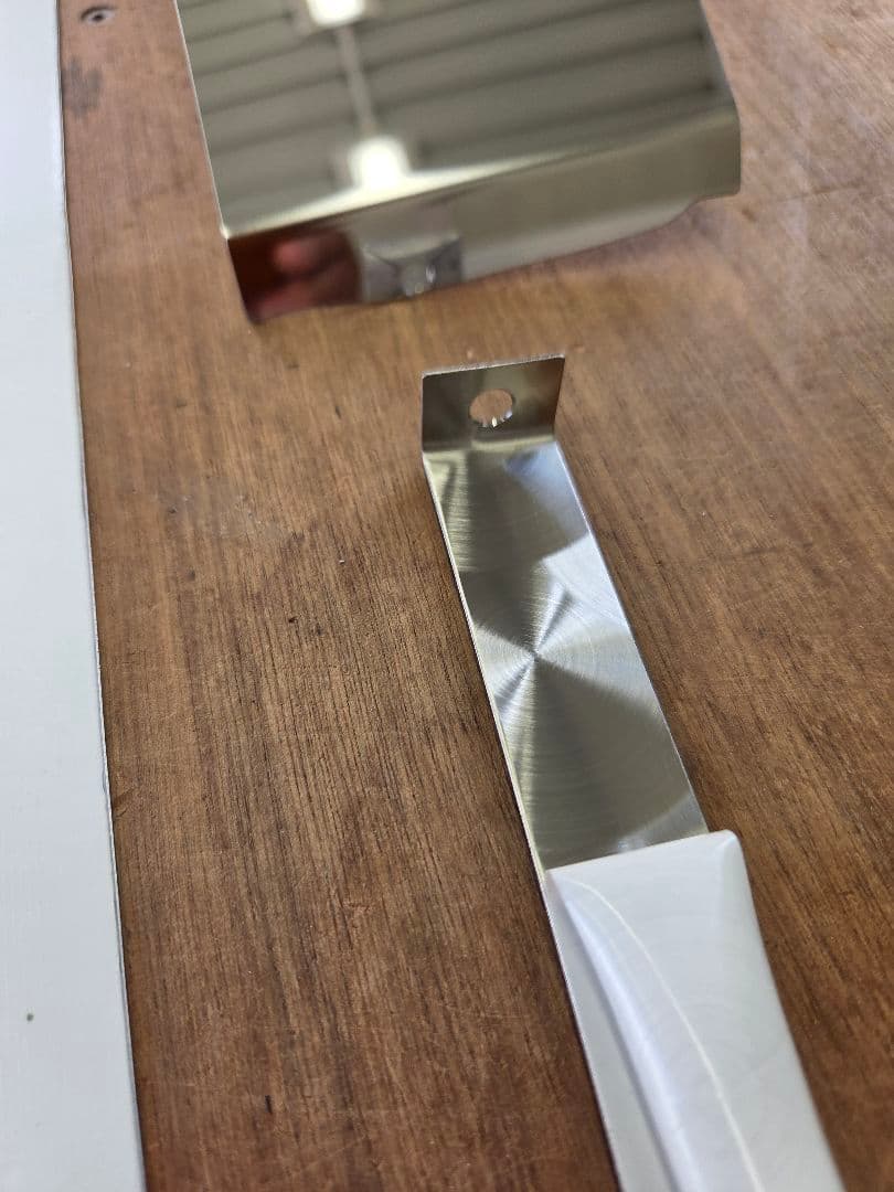 17スーパーグレート　バンパー　ダメージ隠し　鏡面ステンレス　タンク用バンド