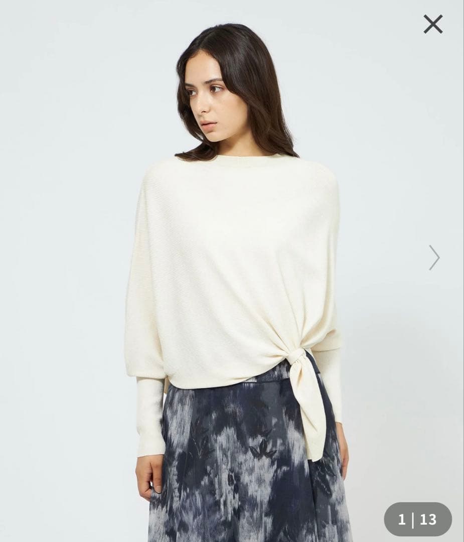 【新品】EPOCA La maglia ブラウジングニット オフホワイト