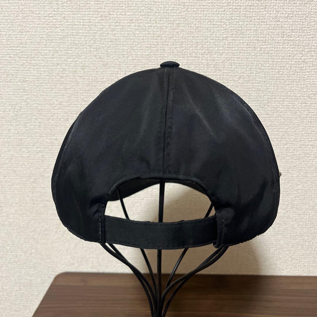 PRADA(プラダ) ナイロンベースボールキャップ　 ブラック