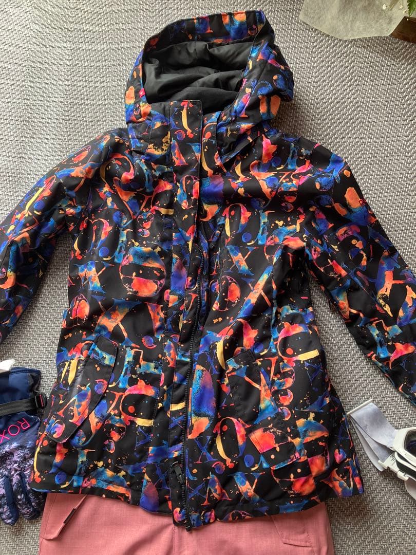 ROXY スノーボードウェアセット（ジャケット・パンツ・グローブ・ゴーグル）