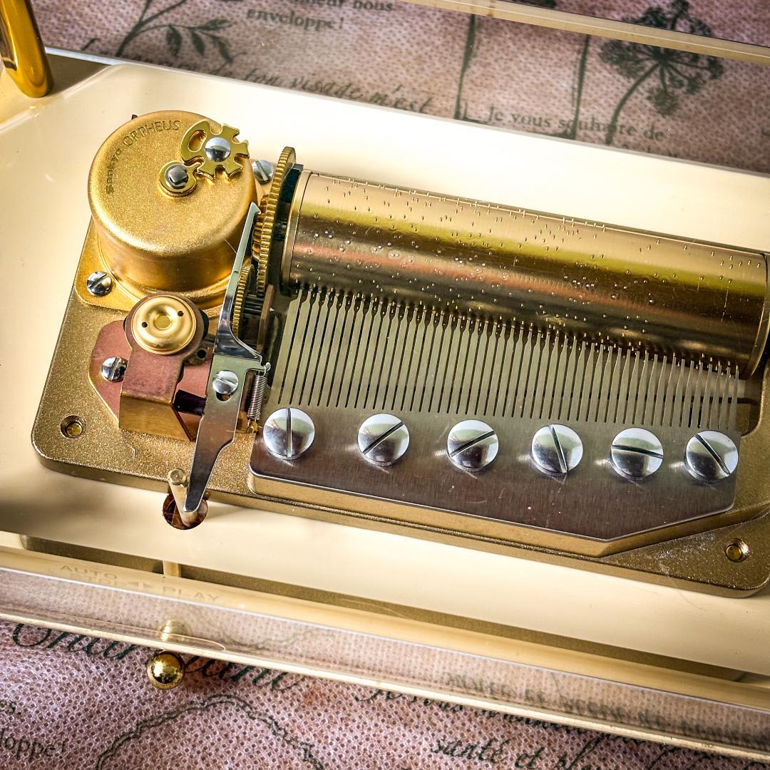 SANKYO ORPHEUS オルゴール アクリルケ－ス　５０弁　オルフェウス