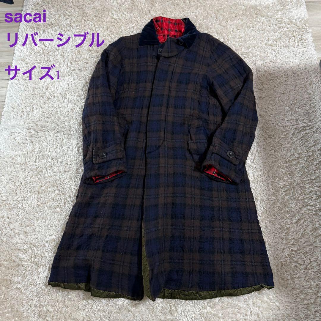 ジャケット・アウター sacai 20AW Reversible Check Coat