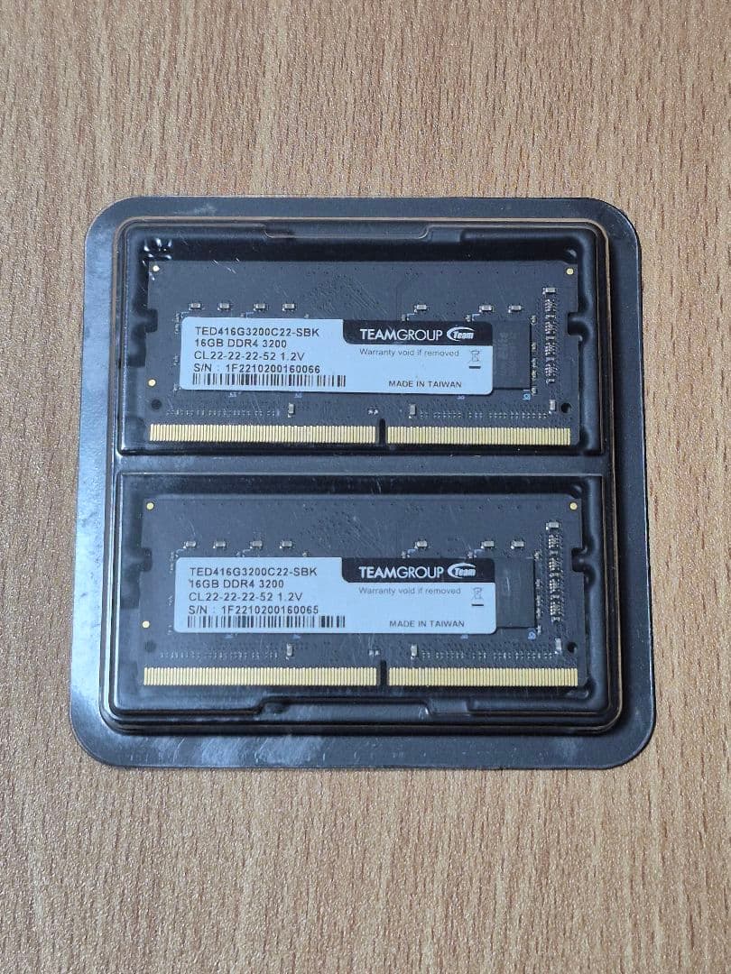 メモリー TEAMGROUP 16GB (2x8GB) DDR4 3200MHz