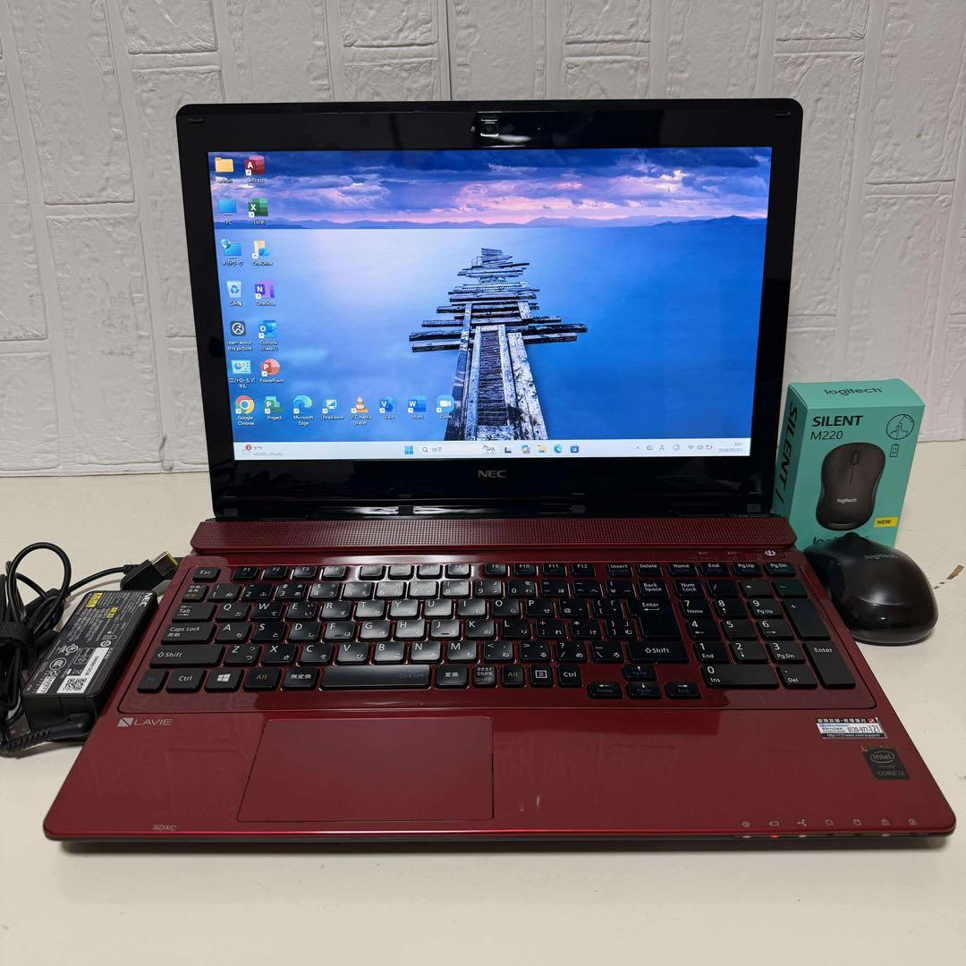 Windows11オフィス付き　WebカメラSSDサクサク起動　NECノートPC