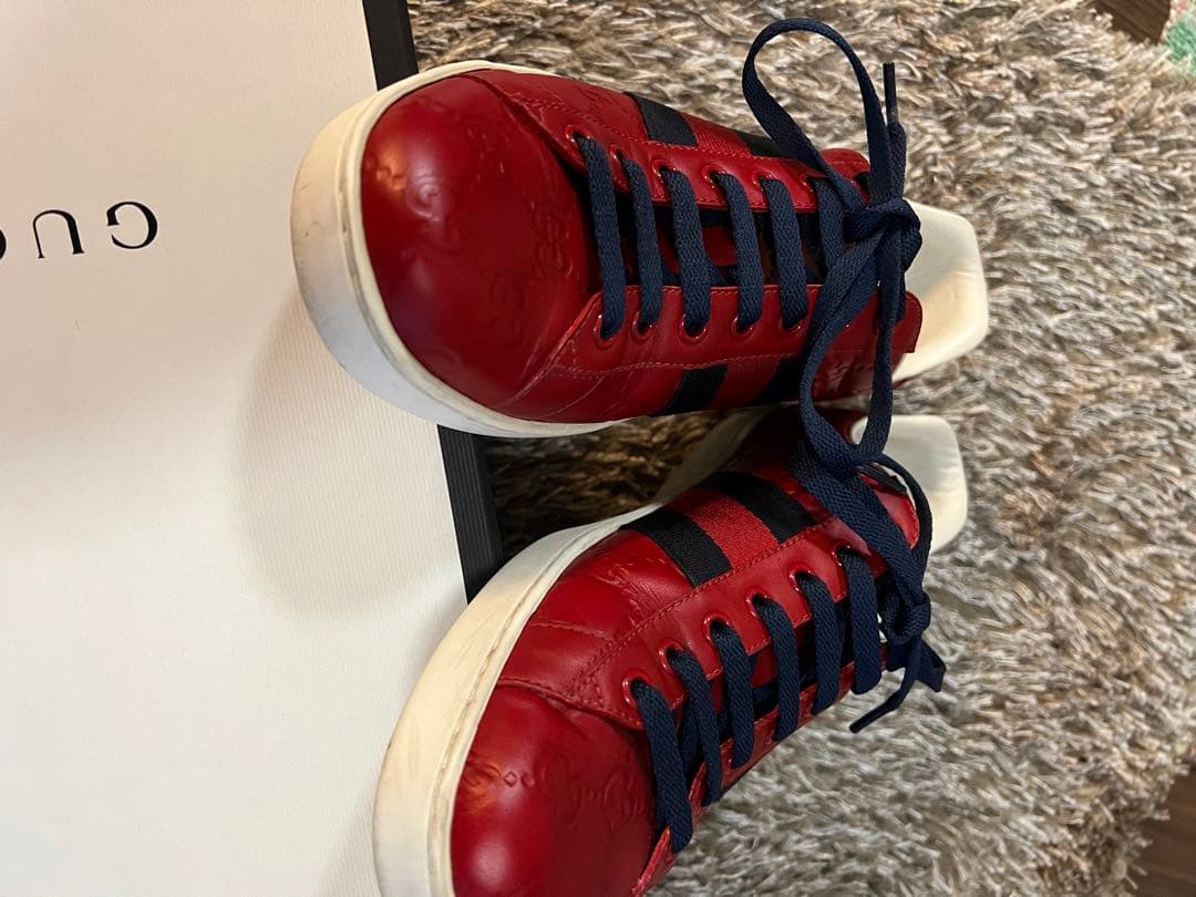 グッチ　美品　スニーカー　エース 26cm 7 1/2