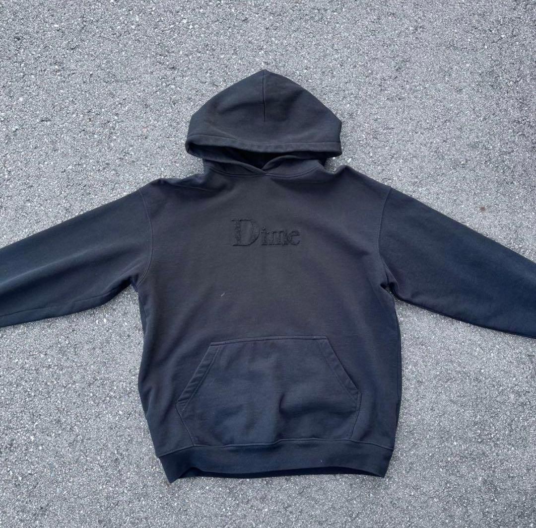 早い者勝ち‼️Dime ブラック フード付きパーカー