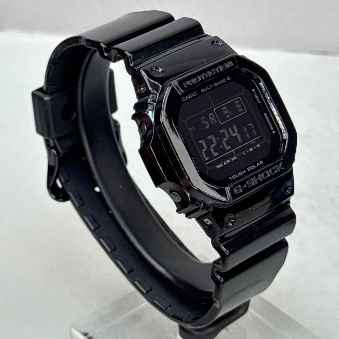 ②極美品 G-SHOCK GW-M5610BB 電波ソーラー ブラック 反転液晶