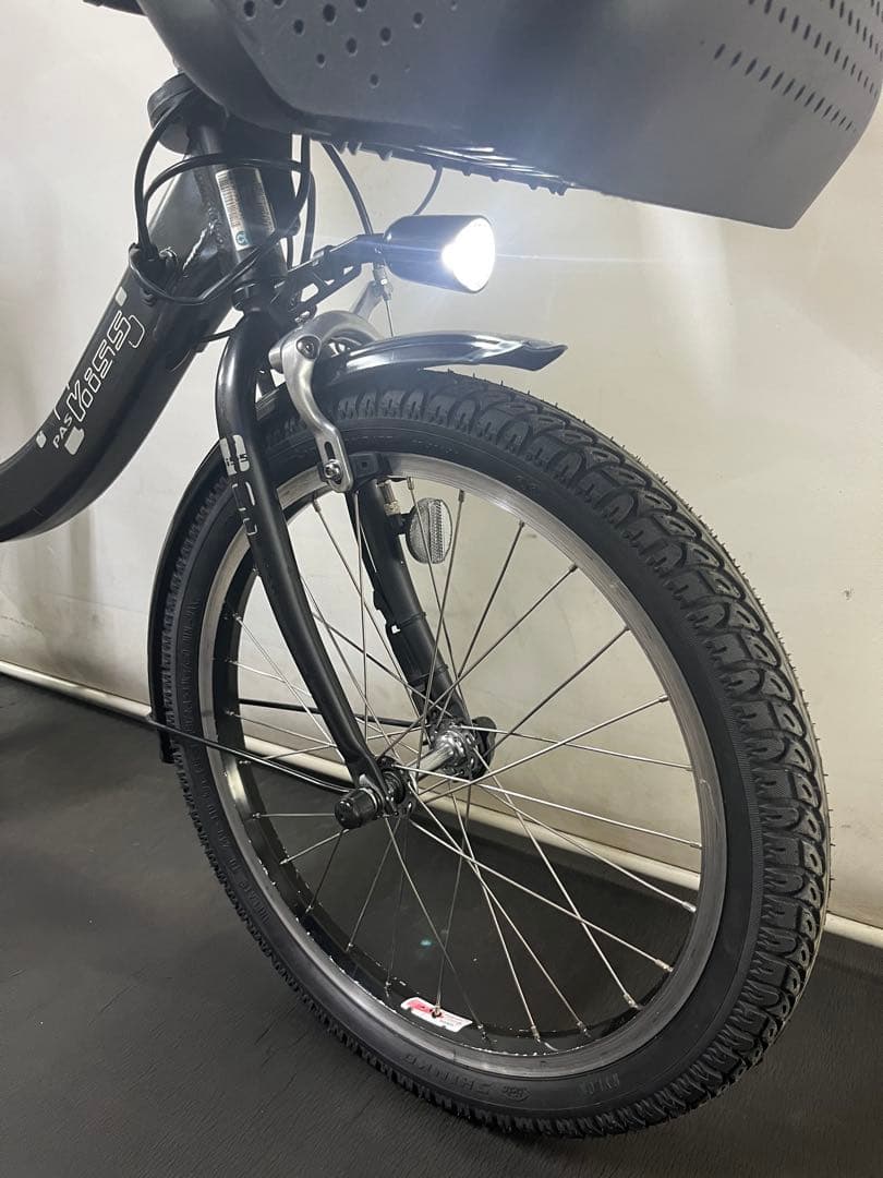 1年保証 新型　ヤマハ　パスキッスミニアン　20インチ　黒色　電動アシスト自転車