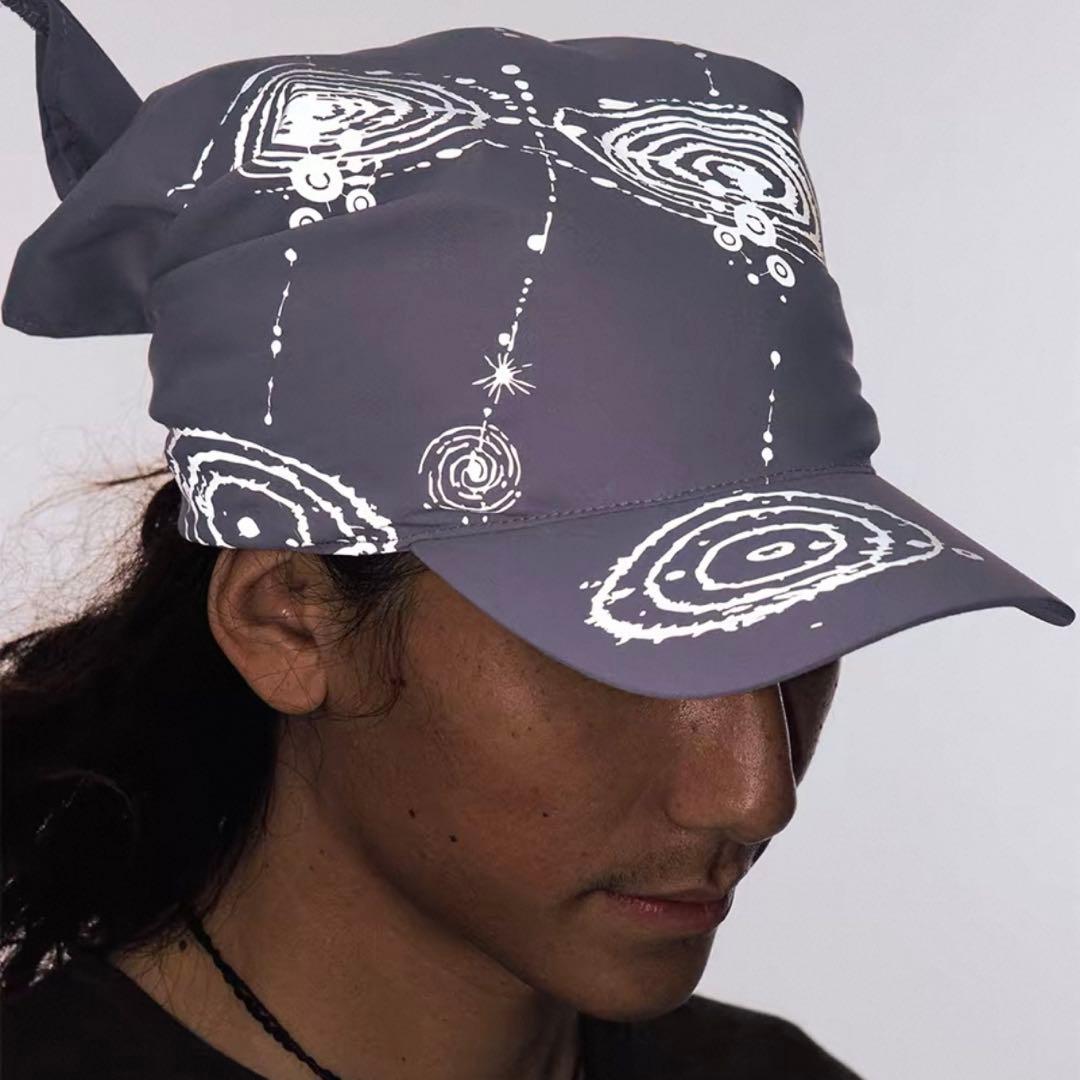 CONP キャップ 新品 3M反射 表裏両面着用可 リバーシブル 宇宙モチーフ