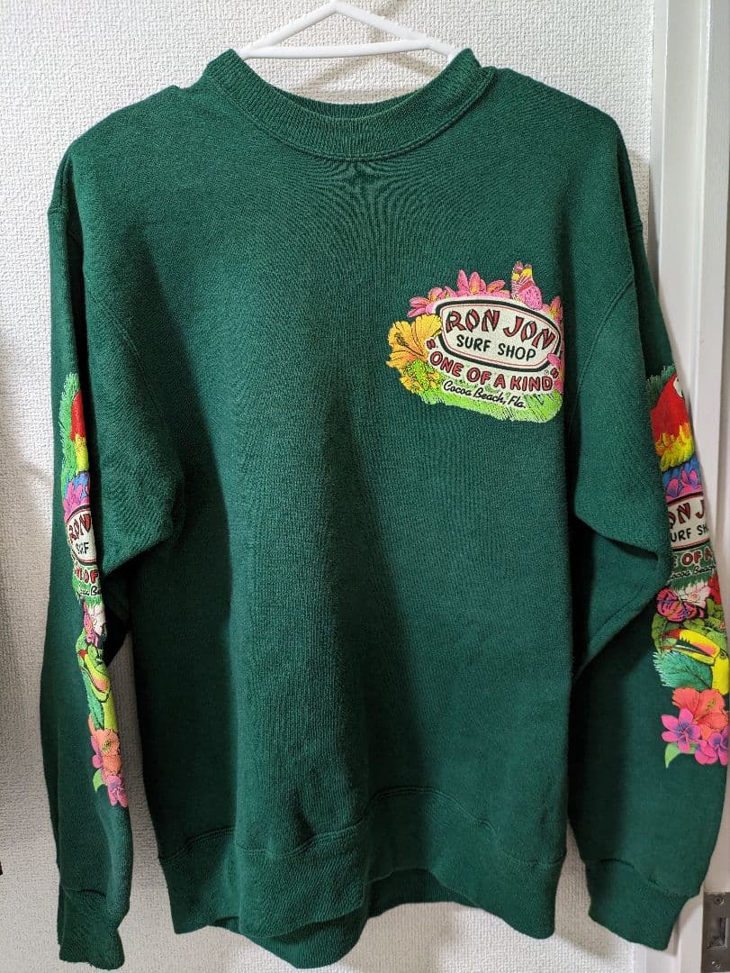 RON JON 花柄刺繍 90s ヴィンテージ　スウェットトレーナー