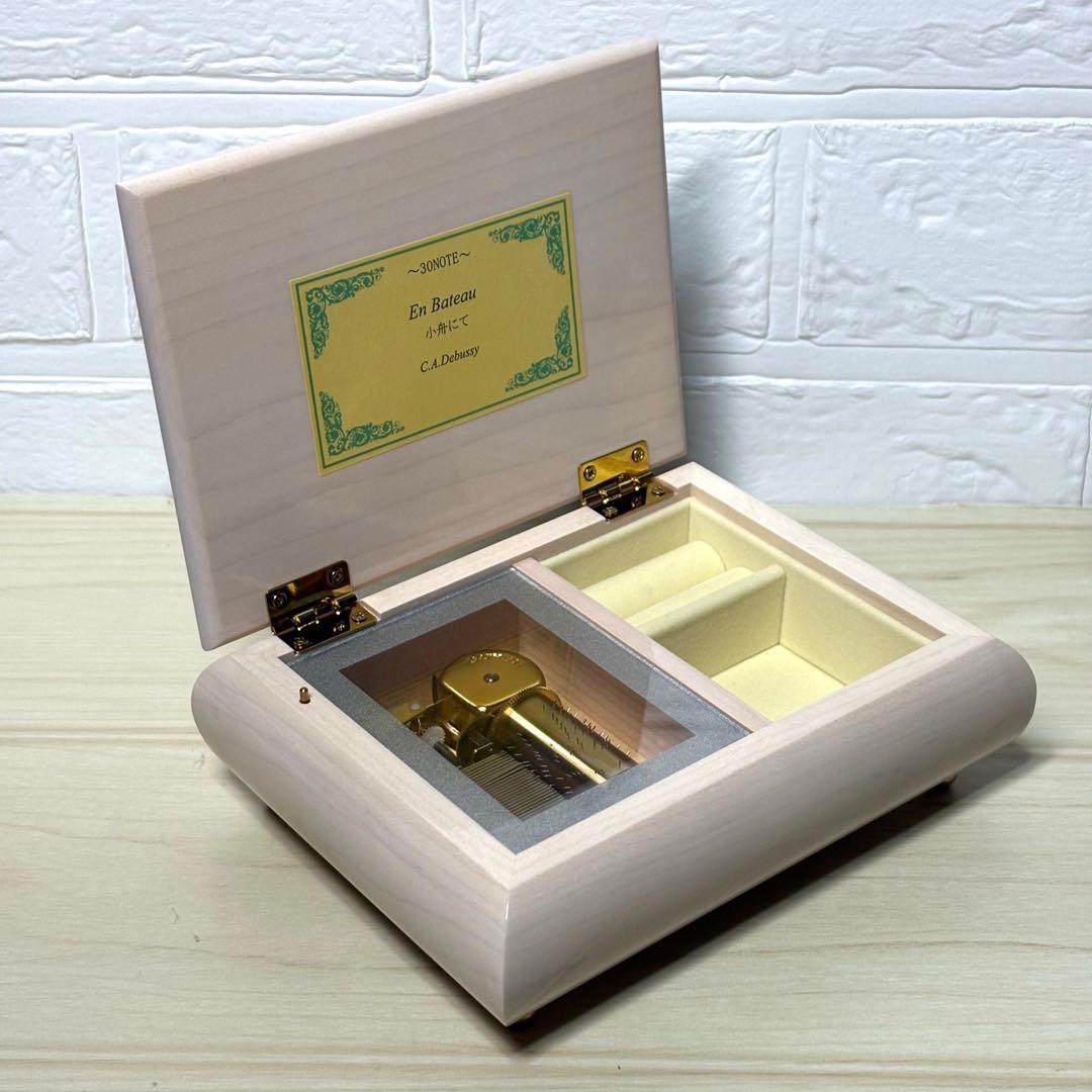 【美品】ウッドニー 30弁 オルゴール ミーティス ホワイト WOODNY