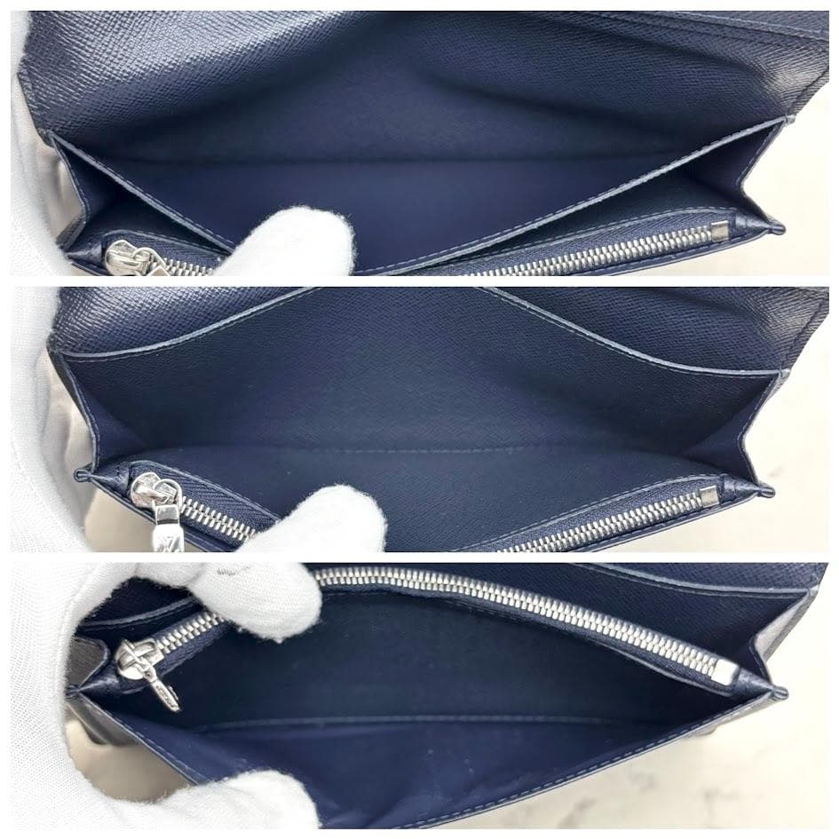 【極美品・新型】ルイヴィトン　エピ　ポルトフォイユブラザ　ブルーマリーヌ