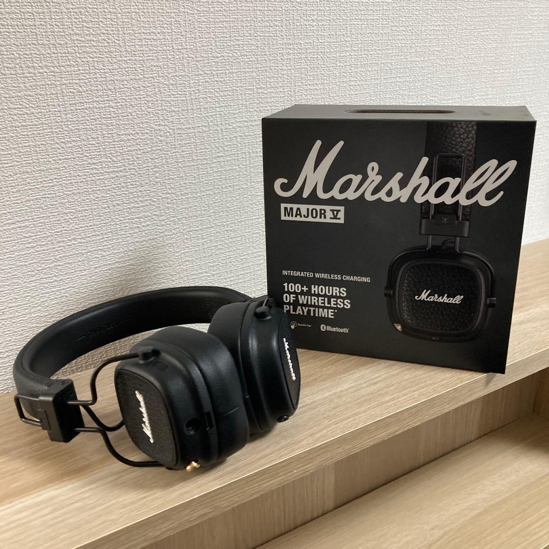 正規品 Marshall Major V ワイヤレスヘッドフォン ブラック