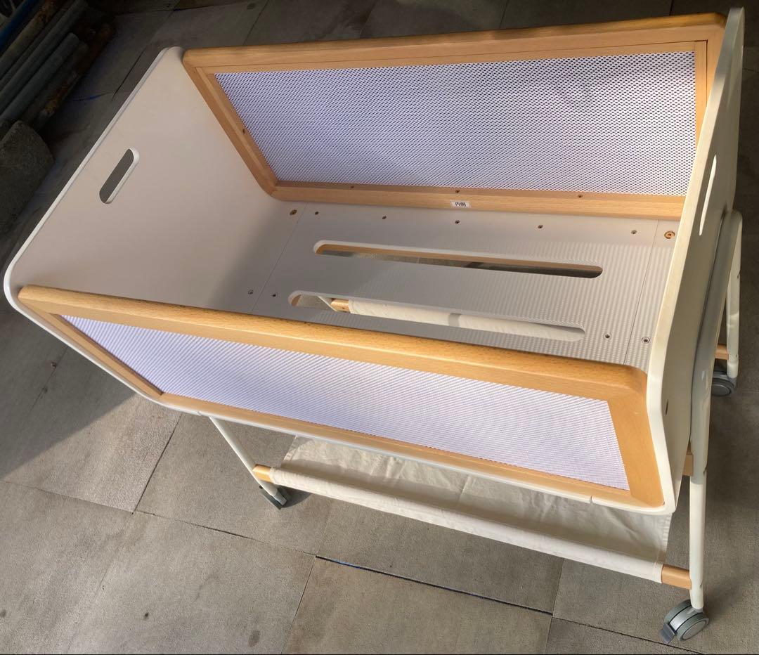 値下げ！リリワゴンⅡ 大和屋 ベビーベット ゆりかご 新生児 取説付 おしゃれ