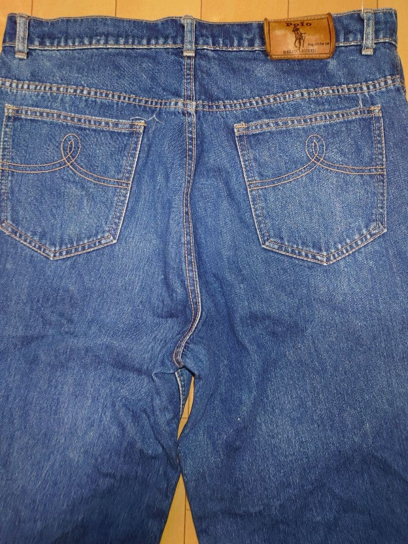 正規 希少ビンテージ ラルフローレン デニムPolo RALPHLAUREN濃紺