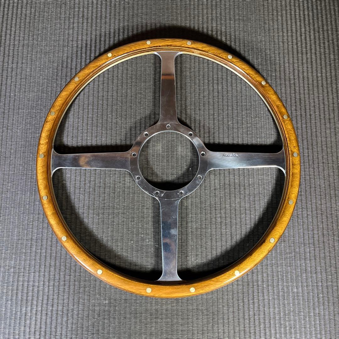 モトリタ　ウッドステアリング　4スポーク