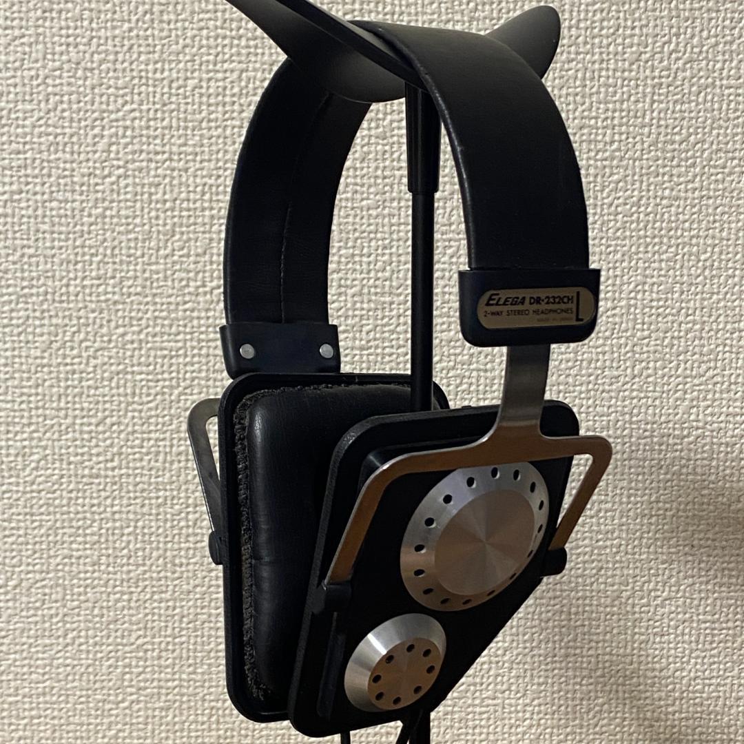 【希少・レトロ】ELEGA DR-232CH 2-WAY ステレオヘッドホン