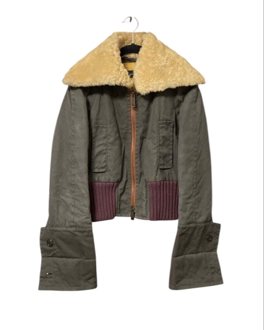 ジャケット・アウター 2000s DSQUARED2 fur neck flight jacket