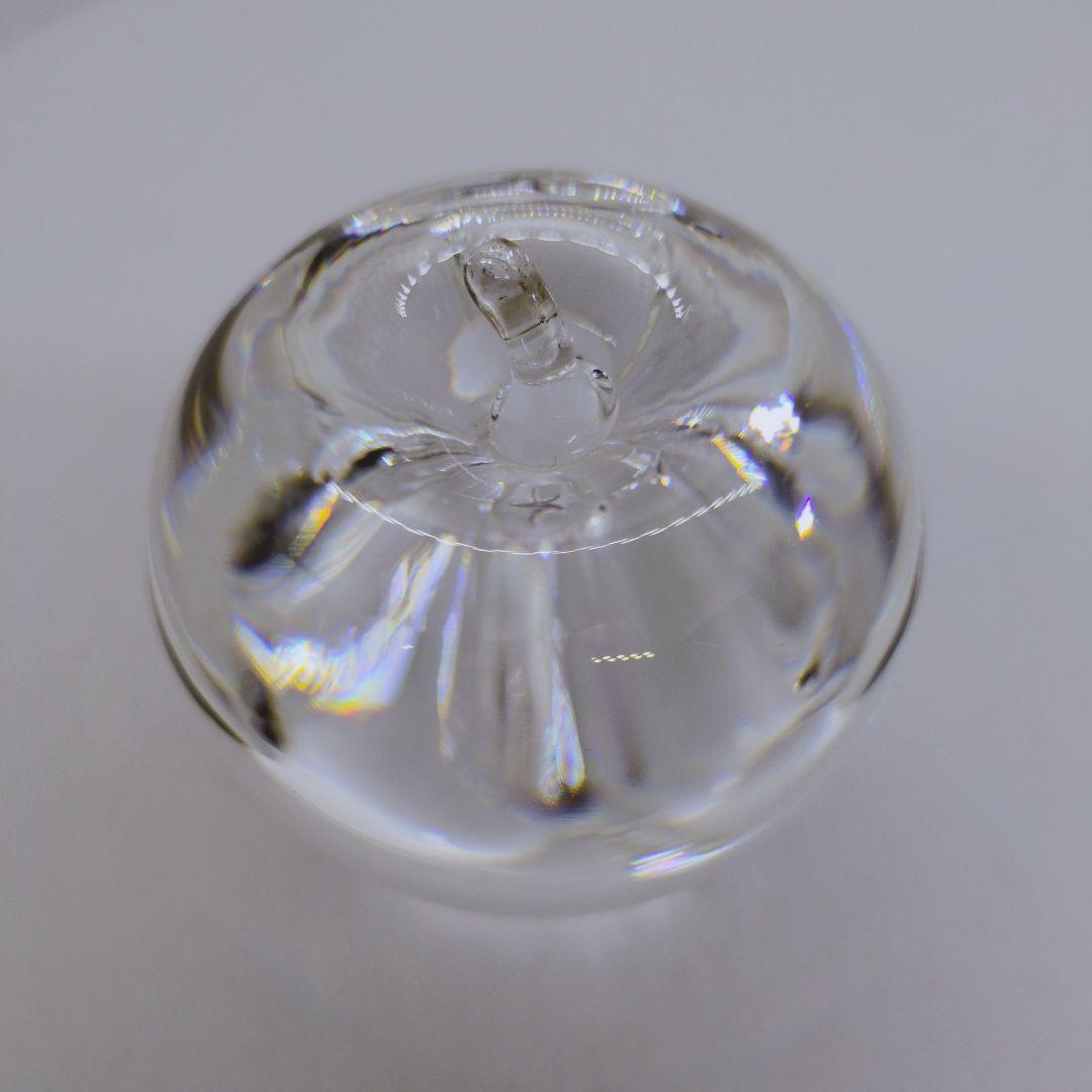 【美品】スチューベン　リンゴ　ガラス　オブジェ　キムタク　クリスタル