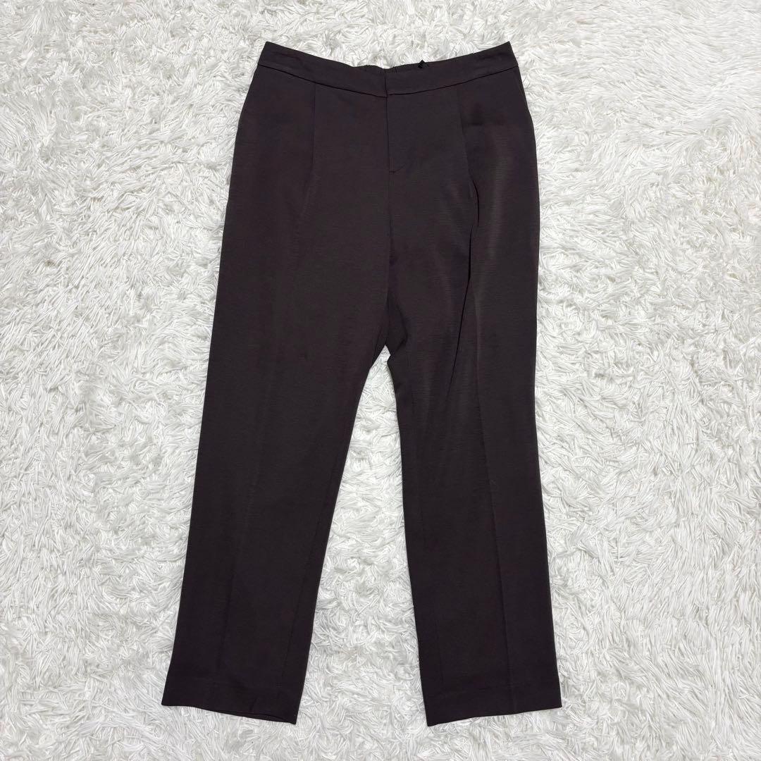 ✨極美品 13/大きいサイズ✨リフレクト パンツスーツ ノーカラー ストレッチ性