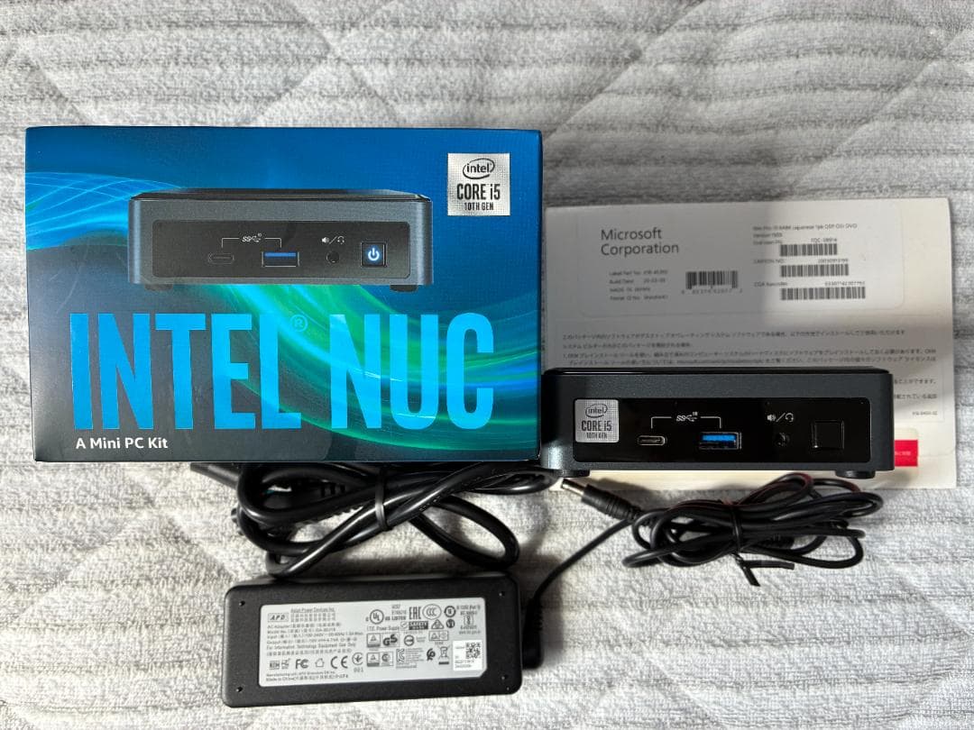 ミニPC Intel BXNUC10i5FNK 240GB/32GB Win11Pro