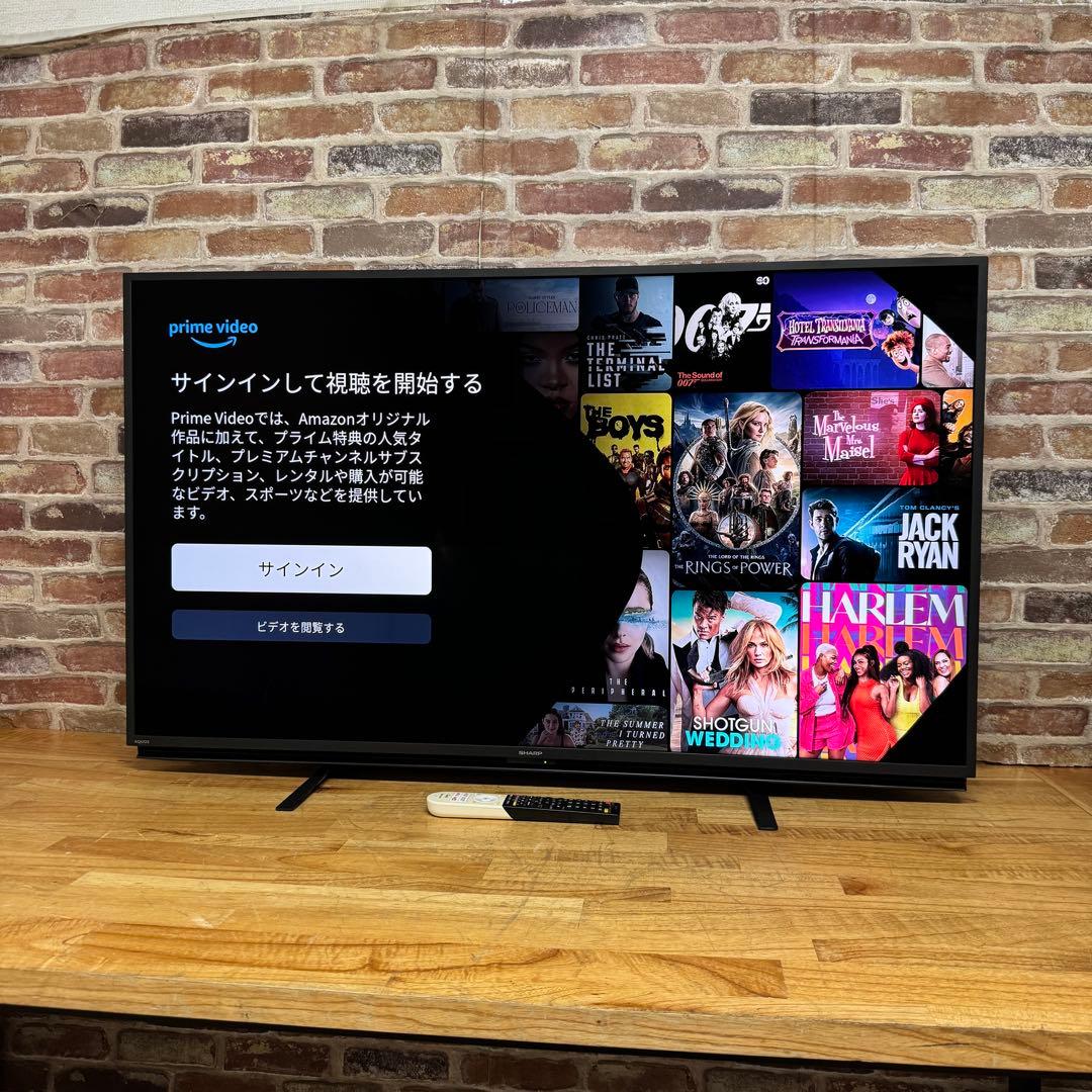 シャープ 55V型 4K 液晶テレビ Android TV 4T-C55BL1